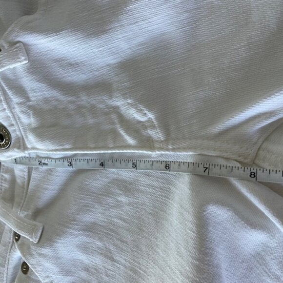 AG ADRIANO GOLDSCHMIED The Malibu Bermuda Length Shorts White Denim 27 - Picture 15 of 16